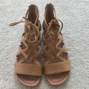 Lace-Up Sandals